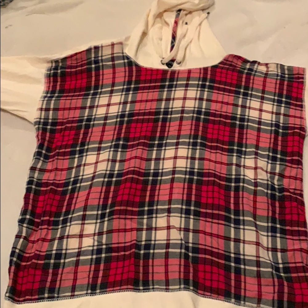 Plaid hoodie shirt